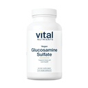 Nutrientes Vitales Sulfato de Glucosamina Vegan 750mg ← Cartilaje saludable, movilidad y apoyo conjunto Suplemento Silencio Fuente vegetal de Glucosamine ← Gluten, Dairy, Soy Free ← Non-GMO TEN 60 cápsulas
