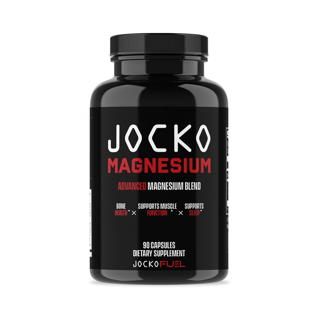 Jocko Fuel Magnesium Complex Supplement - Magnesium Glycinate, Citrate, & Taurate Capsules Dietary Supplement for Muscle Recovery & Relaxation, Heart, Nerve, Bone Support, & Sleep 30-Day Supply