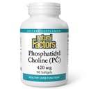 Factores naturales - Phosphatidyl Choline (PC) 420mg, soporta la función saludable del hígado, 90 geles blandos