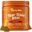 Zesty Paws Tear Stain Support Soft Chews for Dogs - for Eye Moisture + Vision & Immune Support - Functional Supplements with Fish Oil, Lutein, Cranberry & Vitamin C - Chicken Flavor - 90 ct