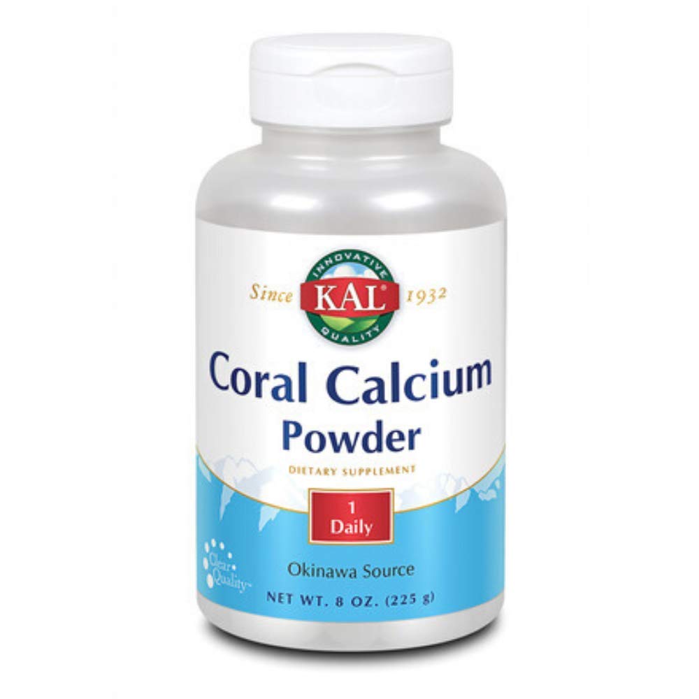 KAL Coral Calcio Powder 1000 mg Tabletas, Desflavorado, 8 onzas