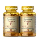 Pride de Puritan Vitamina E-450mg (10.000IU), Suplemento de Vitamina para Función del Sistema Inmunitario y Apoyo a la Salud Antioxidante, 100 Rapid Release Softgels, 2 Pack