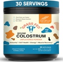 Sandhu's Grass Fed Bovine Colostrum Powder for Humans, Adults tención 30 Servings (Pack of 1) Cows Supplement ⋅ High IgG for Gut Health ← Inmunity & Muscle Recovery Support ← Desflavored Silencio for Men & Women