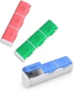 Organizador de píldoras 3 veces al día, (3 Pack) Caja pequeña de píldoras, Organizador diario de píldoras, Moisture Proof Travel Pill Case for Pocket Purse, Caja de medicina portátil para contener vitaminas, aceites de pescado, suplementos