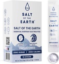 Salt of the Earth Premium Zero-Sugar Electrolyte - Hecho con Himalaya Rosa Salt - Hydration Powder Packets ← Ingredientes Premium TENER Keto & Paleo Friendly TEN 12 Sticks, Desflavored