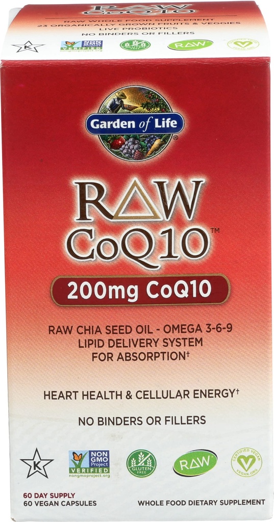 Jardín de Life Raw Coq10, 60 Ct