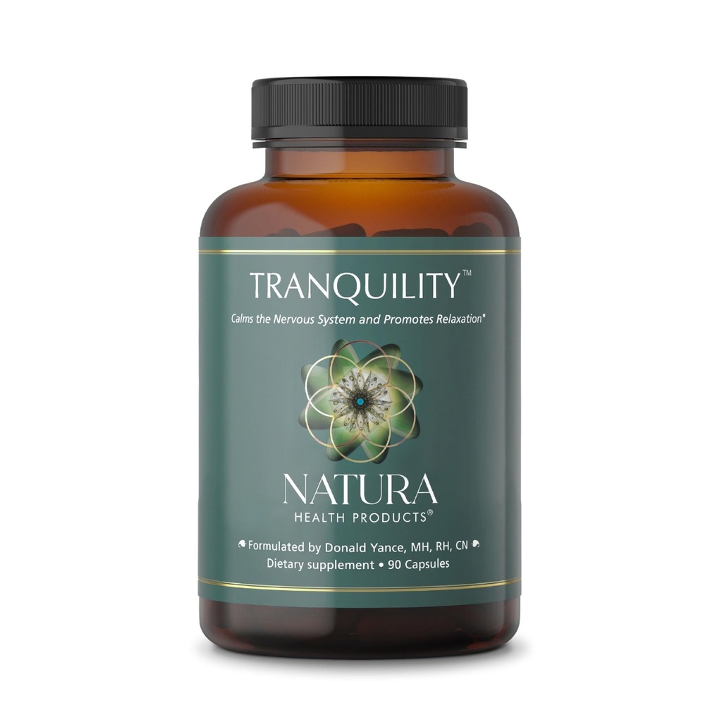 Natura Health Products Tranquility Supplement - Supports Relaxation - Destacando L-Theanine, Lemon Balm, Saffron, Kava, Skullcap, Lavender y Passion Flower (90 Capsules)