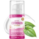 Crema de Phyto Estrógeno para Mujeres con Yam Silvestres Silencioso Flash caliente, Menopause " Menstrual Cycle Support ← Black Cohosh, Dong Quai, Red Clover ◾ 96 Servimientos tópicos ← Bomba 4oz Vegan, Paraben-Free