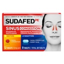 Sudafed PE Sinus Congestion Day + Night Maximum Strength Decongestant " Antihistamine Tablets with Phenylephrine HCl " Diphenhydramine HCl, Helps Nasal " Sinus Pressure " Congestion, 20 ct