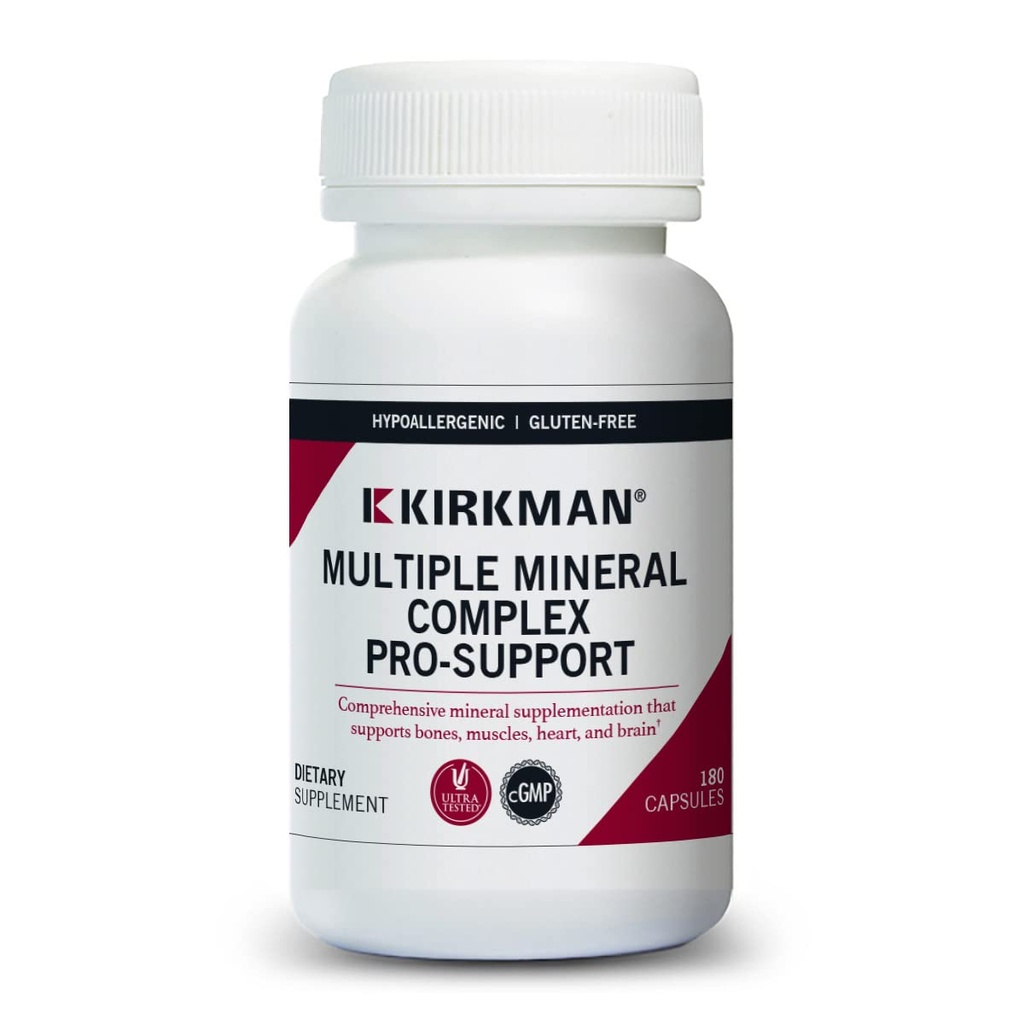 Kirkman Multiple Mineral Complex Pro-Support - Hypoallergenic TEN 180 Vegetarian Capsules TEN Minerals