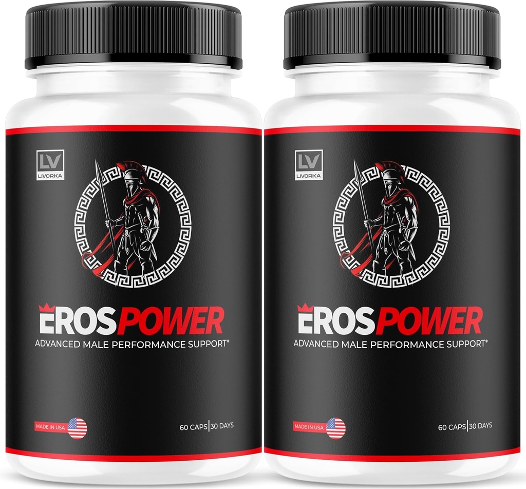 (2 Pack) Erospower Capsules, Premium Advanced Fomula, 120 cápsulas para 2 meses