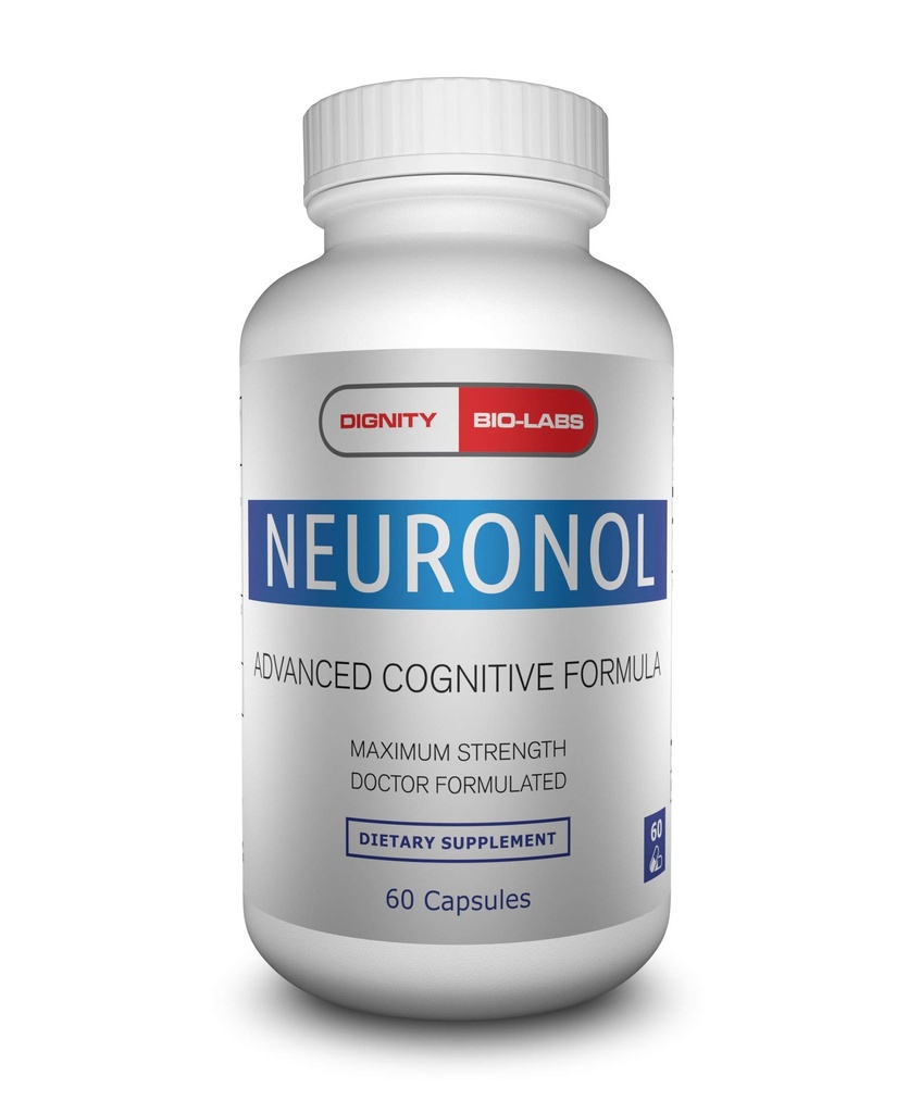 Neuronol por Dignity Bio-Labs: Brain Health Formula for Memory Support, Focus, Clarity, and Concentration - #1 Nootropic formulated w/Dmae, Bacopa Monnieri, Ginkgo Biloba &amp; More.