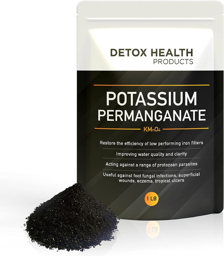 Potasio Permanganet - Powder de flotación gratis - Detox Health Products 16 OZ