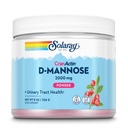 SOLARAY D-Mannose with CranActin Cranberry AF Extract Powder, 2000 mg, 400 mg de extracto de arándano, Healthy Urinary Tract Support, Organic Natural Flavors, 30 Servings, 8 oz