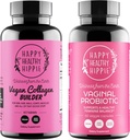 Happy Healthy Hippie Vaginal Probiotics for Women & Vegan Collagen Builder Collagen Pills