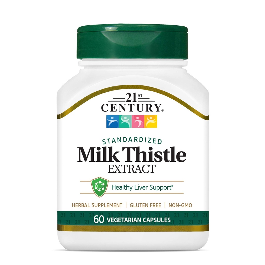 21st Century Vitamins Thistle Extract Veg Capsules, 60 Cuenta (21338)