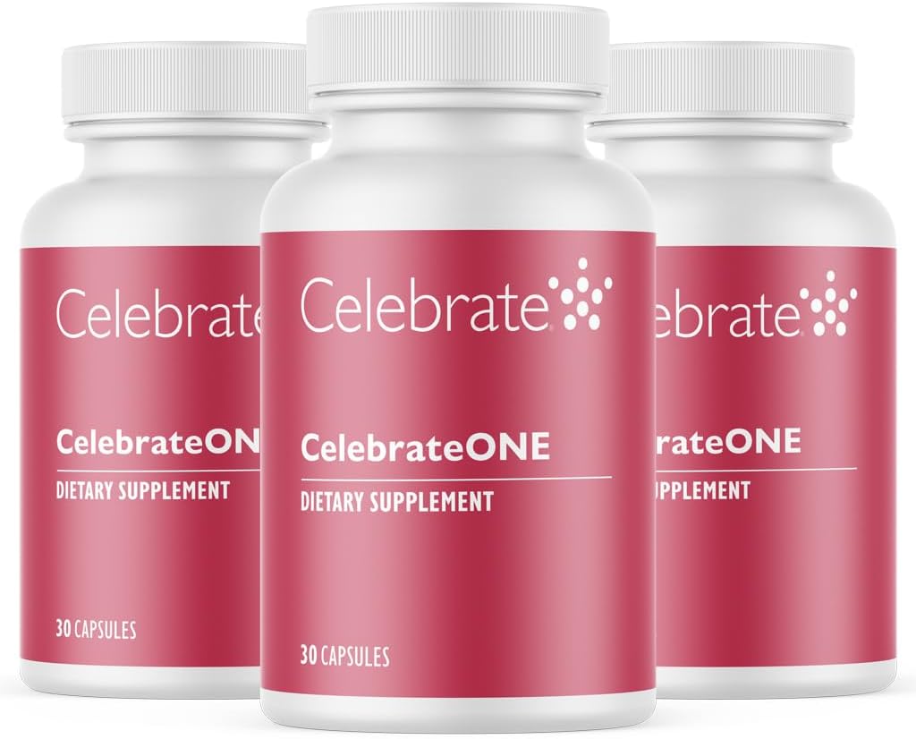 Celebrar Vitaminas CelebrateONE, Iron Gratis - Una vez diariamente Bariatric Multivitamina, Vitaminas Esenciales & Minerales - Gastric Bypass & Sleeve Gastrectomy Suplemento (90 cápsulas)