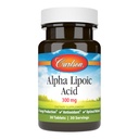 Carlson - Ácido Lipoico alfa, 300 mg, Producción de Energía, Antioxidante Universal, 30 Tabletas