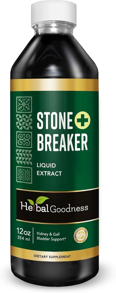 Herbal Goodness Stone Breaker - Orgánica Chanca Rompe el riñón de Piedra y dissolver con limpieza de la vesícula para el riñón y el flujo de cristal de la vesícula (12.00 Fl Oz (Pack of 1))
