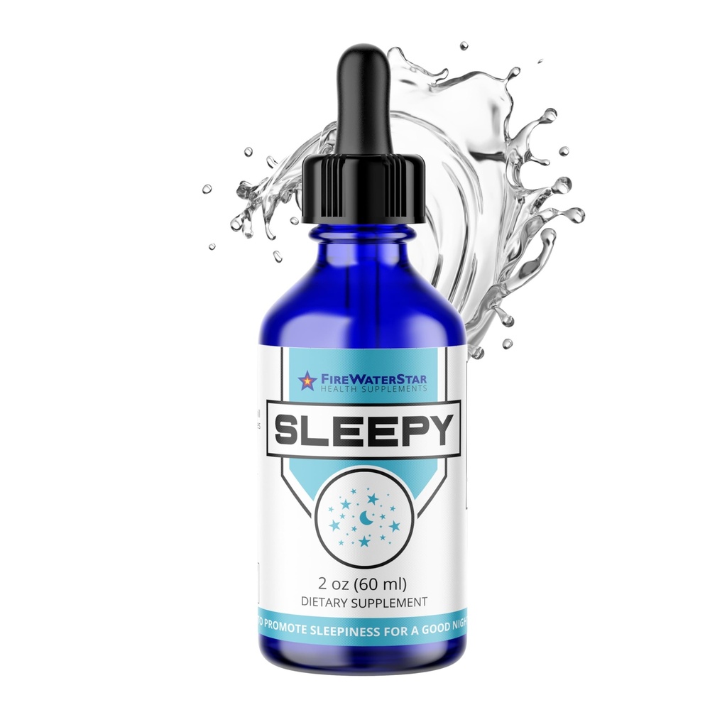 FWS Sleepy - Melatonina líquida con Magnesium, L-Theanine - Ayuda natural al sueño - Actuaciones rápidas gotas líquidas - Le ayuda a dormir y permanecer dormido para un descanso de buenas noches - adultos, adolescentes, niños