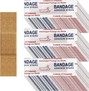 Weewooday 300 piezas pequeñas - Bandages de nariz, tela, adhesivo, flexible, transpirable - 0.34 x 1.6 Inch