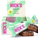 Las barras de proteínas de chocolate de la menta de Nick – Caja de 12 patas de alta proteína, bajas calorías, bajos carbohidratos, amiga de Keto, sin azúcar