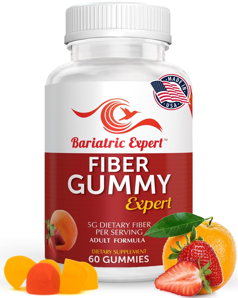 Vitamina de Fibra de Experto Bariat – Suplemento dietético de fusión rápida para adultos Cirugia Postcaria, 60 Cuenta