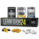 NDS Nutrition Maximum Strength Weight Pérdida - Disminuir el apetito y el abono energético - Glutamina, L-Carnitina y CLA (LipoRush XT 60 cápsulas, Censor 90 Softgels y Slim-Tox 90 cápsulas)