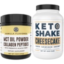 Performance de la costa izquierda Keto MCT Powder + Collagen y Keto Cheesecake Meal Reemplazo