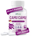 Camu Camu orgánica Capsules 2000mg ← High Natural Vitamin C, Powerful Antioxidant Blend ← 60 cápsulas, non-GMO, Gluten-Free, Immune Support &amp; Skin Health