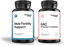 Historia completa Su paquete básico de fertilidad: Suplementos de fertilidad para hombres TENIDO NAC Suplemento N-Acetil Cysteine 600 mg