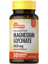 Sundance Magnesium Glycinate Capsules TEN 665 mg TEN 50 Píldoras de liberación rápida TENIDO NO GMO Y Gluten Suplemento gratuito