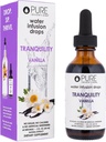 Invenciones puras Tranquility - Apoyos Relajación - Vainilla y manzanilla - gotas de infusión de agua - No Azúcar, Calories o Sweeteners artificiales - 60 porciones - 2oz