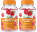 Calcio, Magnesio, Zinc &amp; Vitamina D + Magnesio, Gummies Bundle - Gran Tasting, Suplemento de vitamina, Gluten Gratis, GMO Gratis, Chewable Gummy