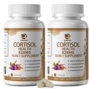 Suplementos de 10-IN-1 Cortisol con Magnesio, Ashwagandha, Chamomile, L-Theanine, Phosphatidylserine, la hierba de San Juan, Astragalus, Vitamina C & D3, Para Mujeres Hombres, 240 cápsulas Veganas durante 4 meses, No GMO