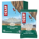 CLIF BAR - Energy Protein Bars - Oatmeal Raisin Walnut - Hecho con avena orgánica - Bares de energía - Non-GMO - (10 Pack)