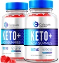 (Pack of 2 Celsium Keto+ACV Gummies, Advanced Formula 1000MG Apple Cider Vinegar, All-Natural Keto Official, Celsium Dietary Supplement, Reviews (120 Gummies)