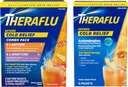 Theraflu Severe Cold Relief Hot Liquid Powder Combo: 12ct Daytime/Nighttime Honey Lemon Flavor + 6ct Día de miel de jengibre sabor