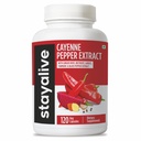 StayAlive Cayenne Pepper Capsules 960mg Super Extract with Ginger, Garlic, Turmeric, Beet Root, Black Pepper, 120 Cayenne Capsules, Support Cardiovascular &amp; Immune System, Capsaicin Suplemento Pills