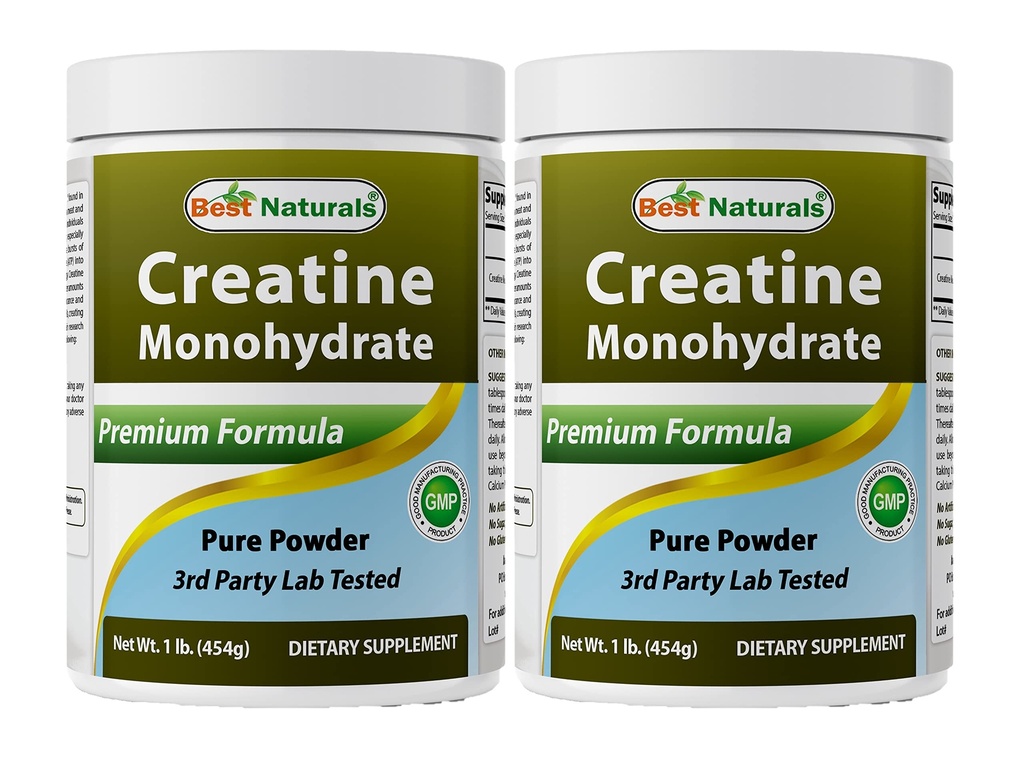 Mejores Naturales Monohydrate 1 Lb Pure Powder (1 LB (Pack of 2))