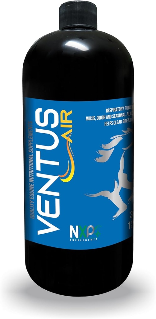 Ventus Air - Apoyo respiratorio Las alergias a la tos de moco Suplemento para caballos por suplementos NXP - 1 Quart (32 oz)
