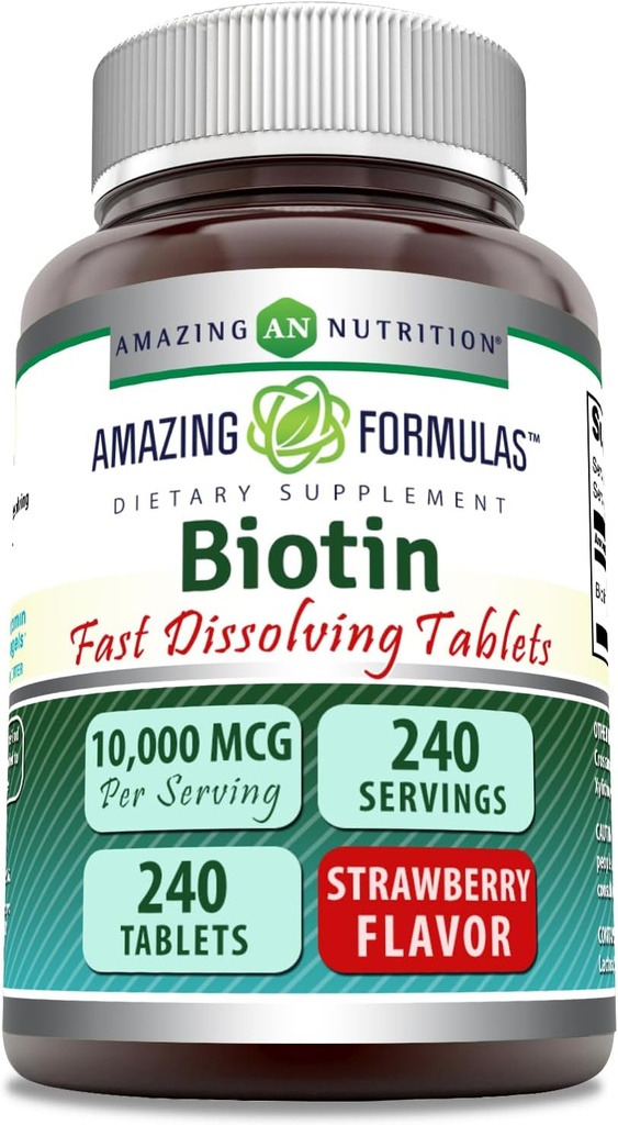 Amazing Formulas Biotin 10,000 Mcg ← Fast Dissolve Tablets