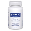 Complejo de soporte de tiroides puras encapsulaciones - Apoya la salud tiroidea* - Infusión antioxidante - con Ashwagandha & Iodine - No GMO & Vegetariano - 60 cápsulas