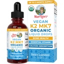 MaryRuth Organics USDA Organic Vitamin K2 MCT Liquid Drops for Adults &amp; Kids TEN 100 mcg K2 MK7 per serving + Organic MCT Oil TEN Vegan K2 Vitamin for Bone Health ← Heart Health TEN Calcium Absorption Silencio 1oz