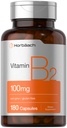 Horbäach Vitamina B2 100mg Silencio 180 Capsules ← Riboflavin Suplemento Silencio No GMO &amp; Gluten Gratis