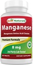 Best Naturals Manganese (Manganese Amino Acido Chelate) 8 mg- 250 Tablets