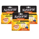 Airborne 1000mg Vitamina C con Tablas de Efervescentes Zinc, Suplemento de Apoyo Inmune con Antioxidantes potentes Vitaminas A C &amp; E - 10 Tablas de Bebidas Fizzy, Zesty Orange Flavor (Zesty Orange (Pack of 3))