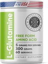 Intestinal Fortitude L-Glutamine L Glutamine Powder - Close Out - Free Form Amino Acid Supplement, Leaky Gut, Made in The USA, Vegan, Unflavored, Non-Gluten-Free
