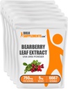BulkSupplements.com Extract Powder - Uva Ursi Extract, Bearberry Supplement, Bearberry Leaf Powder - Vegan &amp; Gluten Free, 750mg per Serving, 5kg (11 lbs) (Pack of 5)