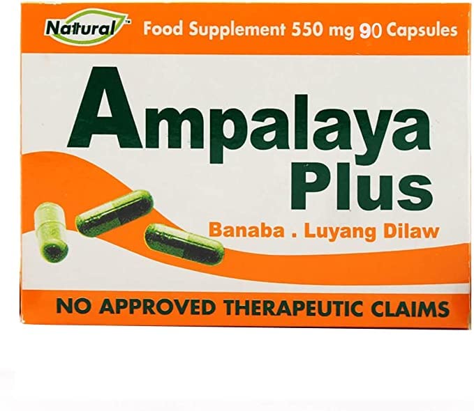 WUMONIAmpalaya Plus 550mg 90 cápsulas con Banaba, Turmeric Ginger y Bitter Melon por Ampalaya Plus